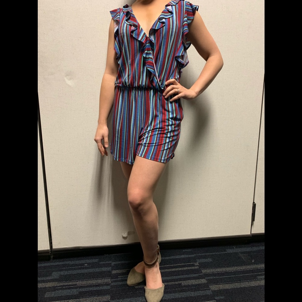 Small striped BCBG Maxazria romper!